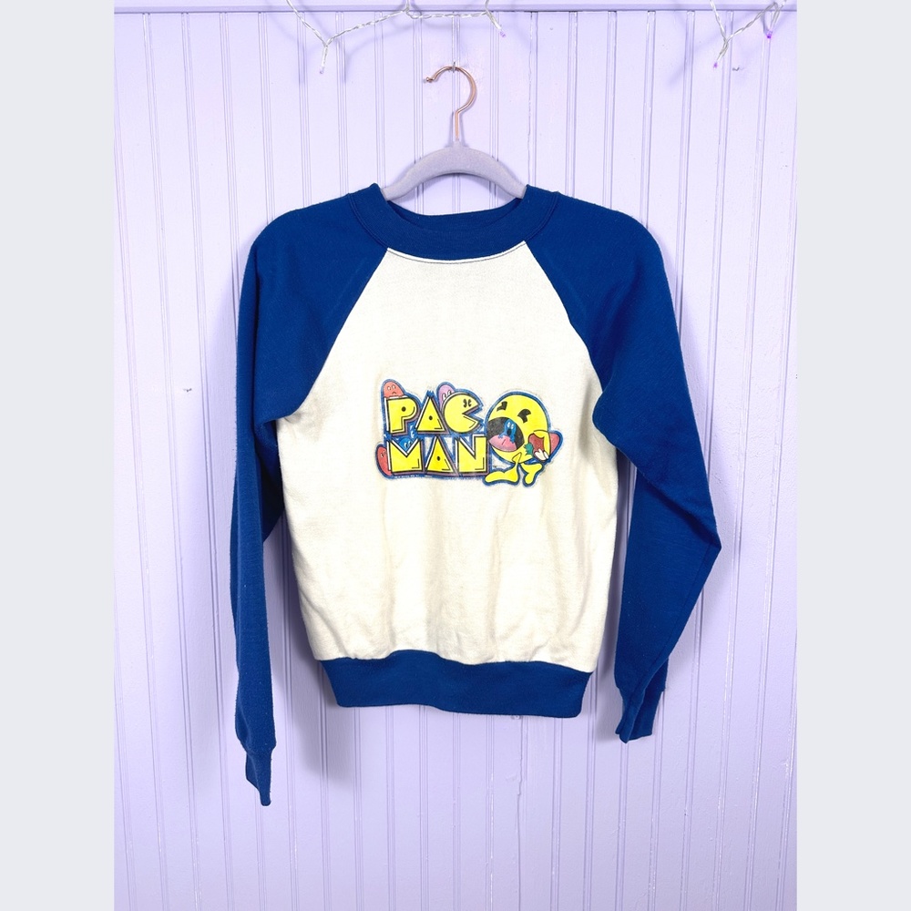 *sold* Vintage 80's Pac-Man Sweatshirt Raglan